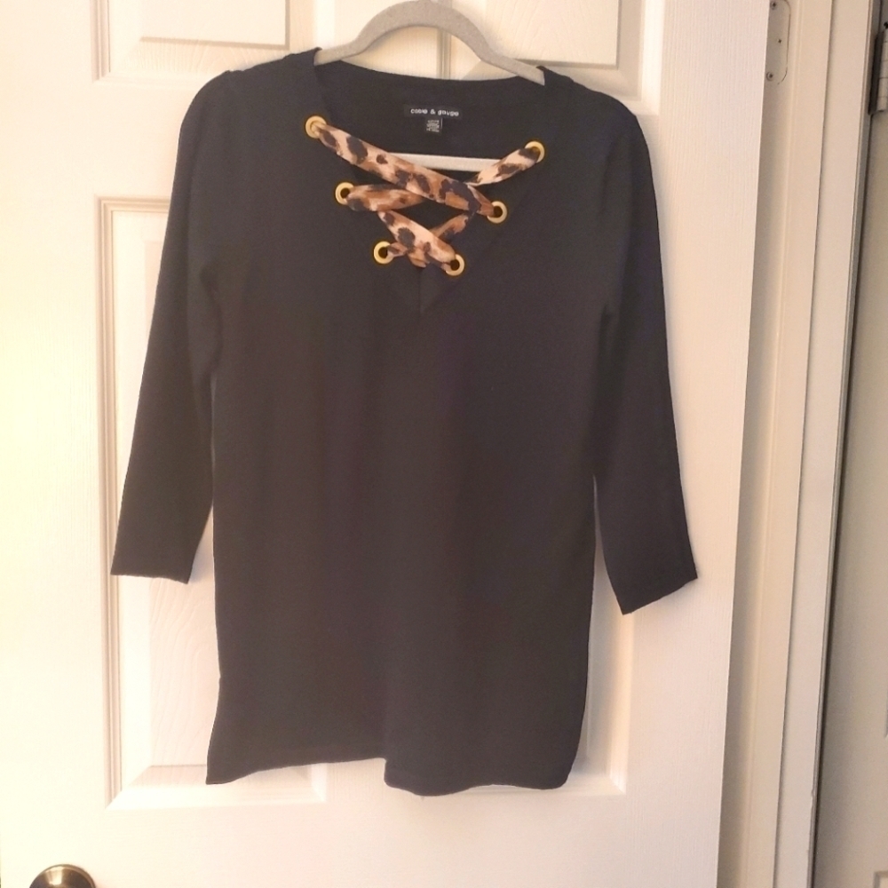 Cable & Gauge Sweater Lightweight Pullover Sz S
